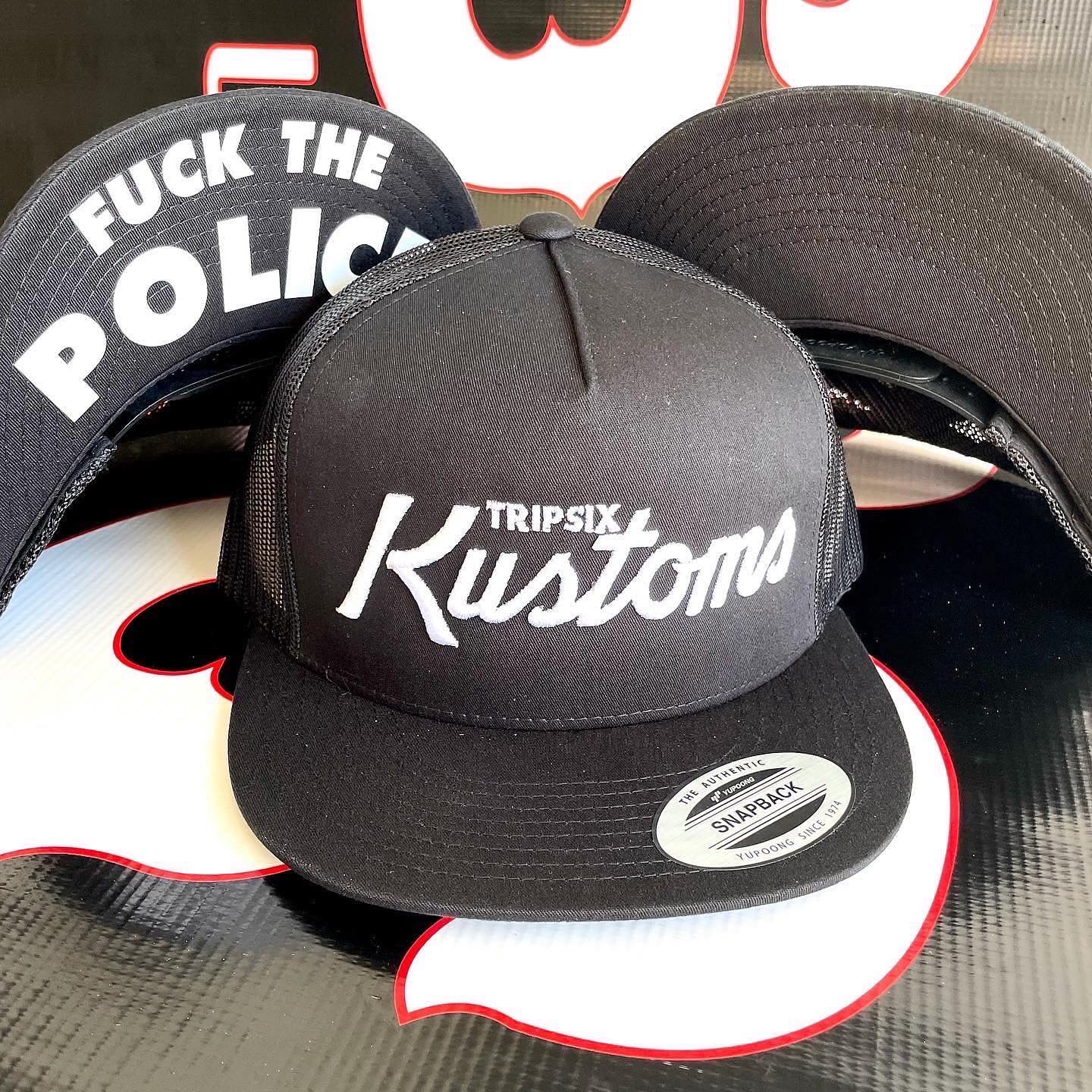 Tripsix Black and White Snapback