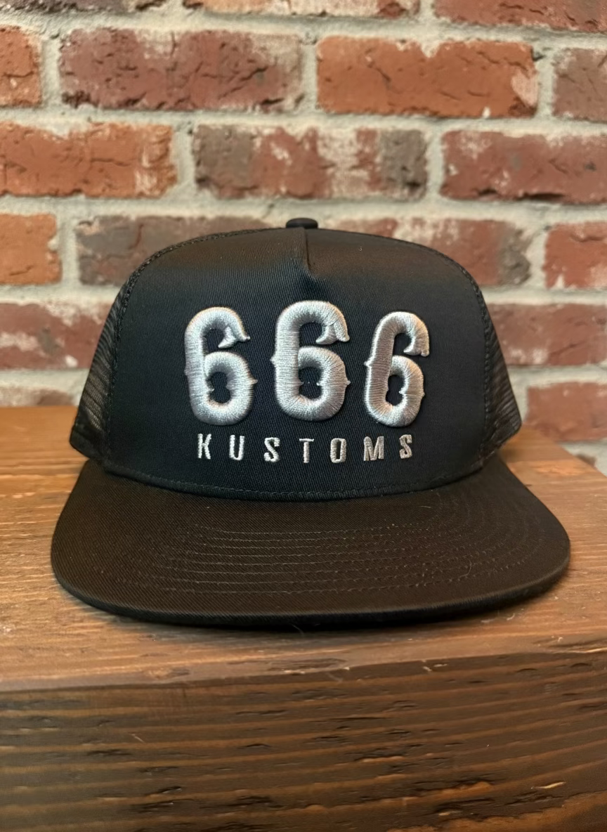 666 Silver & Black Snapback