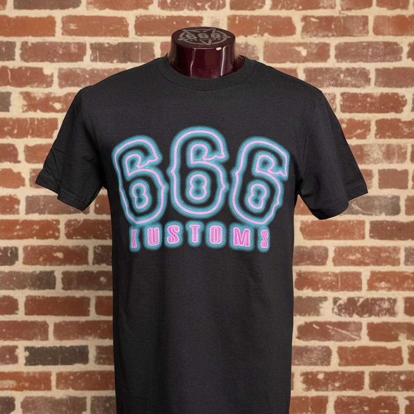 666 Neon Tshirt – TRIPSIX KUSTOMS & MERCH