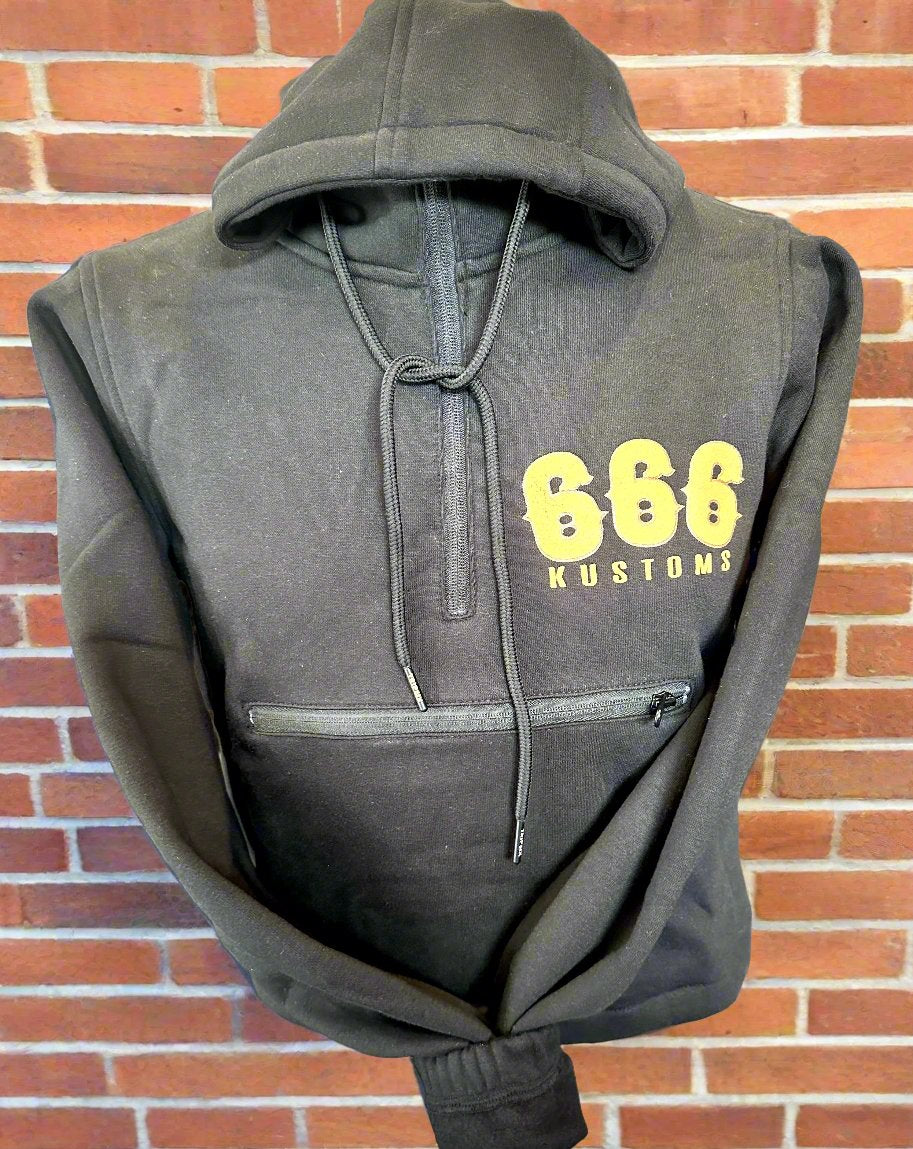 666 Womens Crop Hoodie