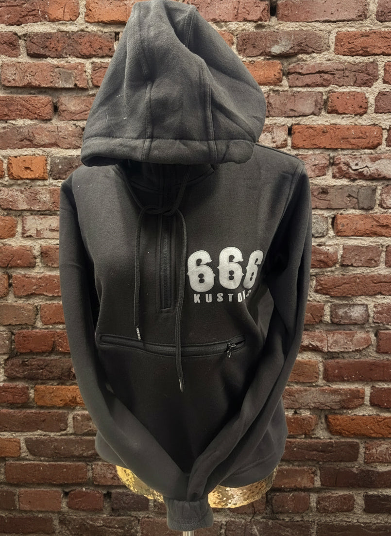 666 Womens Crop Hoodie