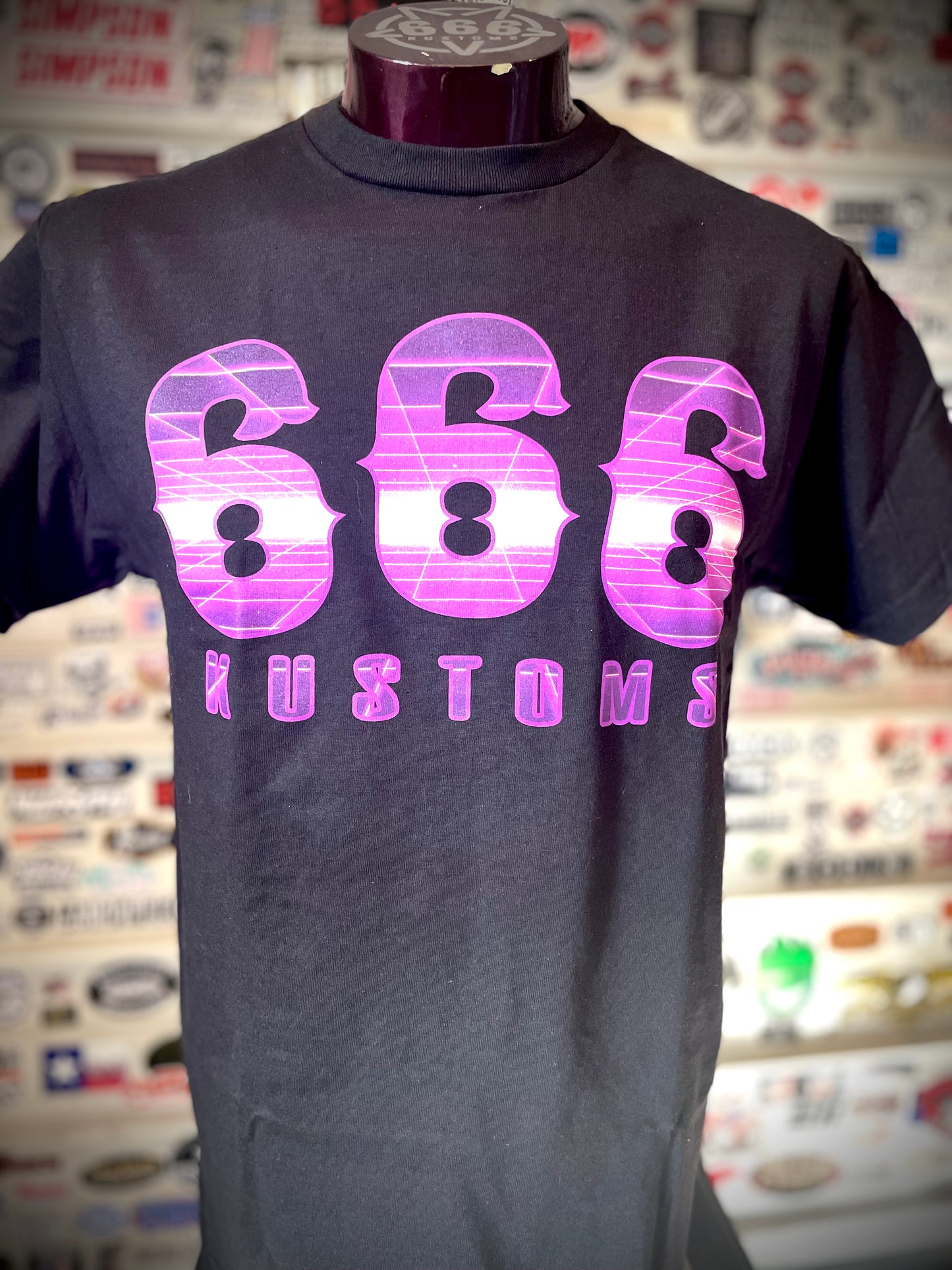 666 Kustoms Purple Tshirt