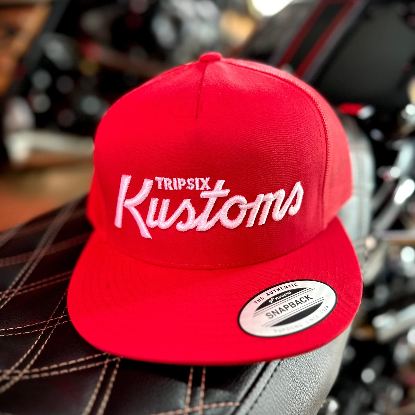 Tripsix Red and White Snapback