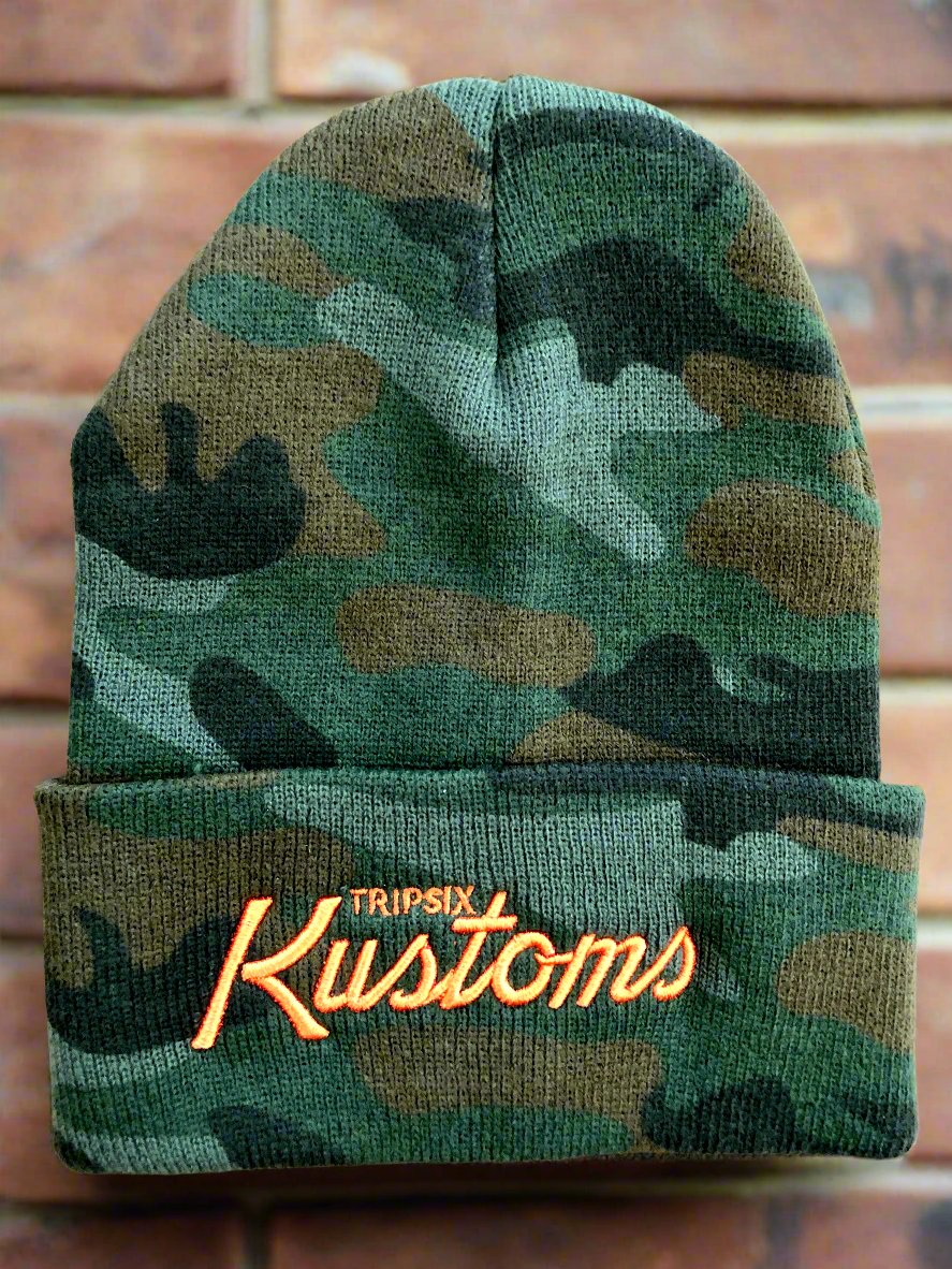 Camo & Orange Toque (666 or Tripsix)