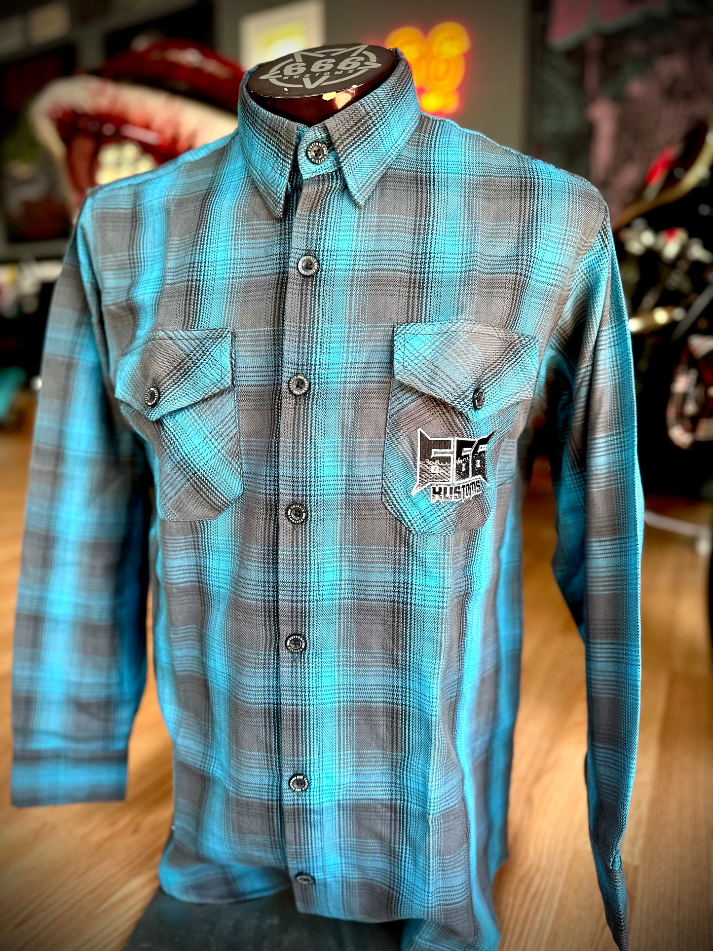 666 Blue Flannel