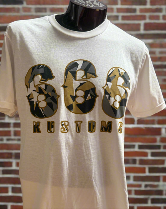 666 White Camo Tshirt