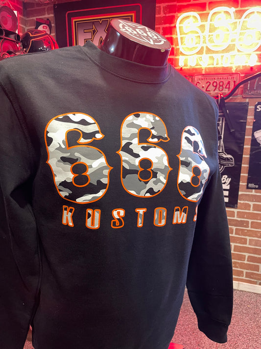 666 Winter Camo Crewneck sweater