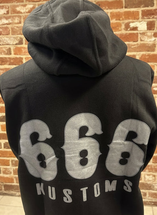 666 Womens Crop Hoodie